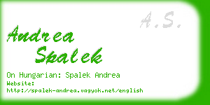 andrea spalek business card